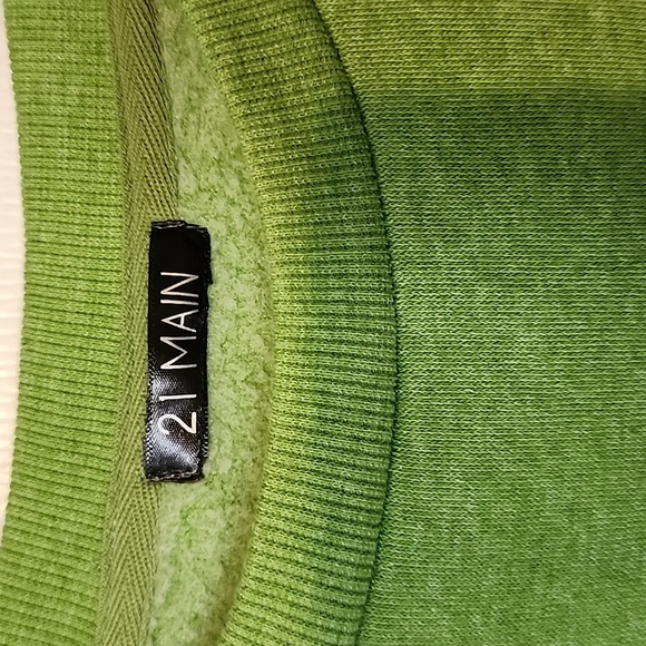 Green Patchwork Sweat shirt 21 Main - Picture 2 of 3